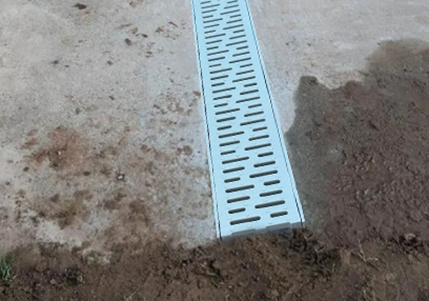  UHNL PP Plastic Grey Drainage Channel EN1433 Class A15-1m complete Plastic Grate