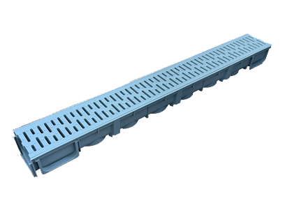  UHNL PP Plastic Grey Drainage Channel EN1433 Class A15-1m complete Plastic Grate