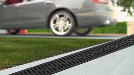 Plastic Drain Channel with plastic grating